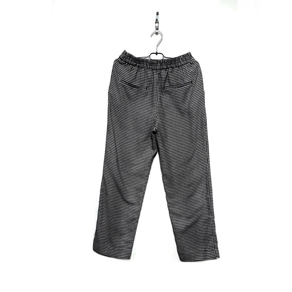 Zara Basic Black Houndstooth Pull On Straight Leg Pants Size XS - Picture 3 of 11